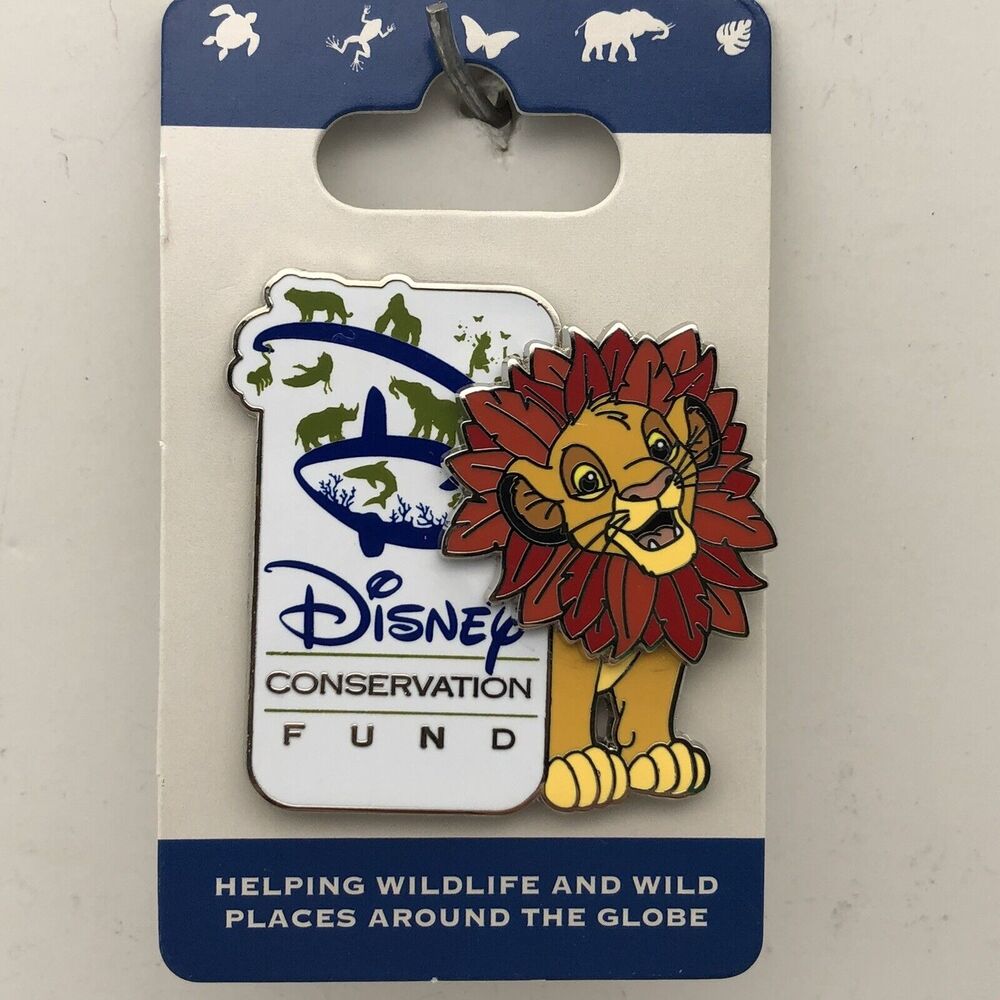 Disney Parks Pin Lion King Simba Animal Kingdom & Conservation Fund Trading Pin1